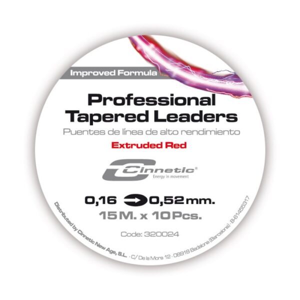 Cinnetic Professional TAPERED LEADERS 15 X 10 NARANJA