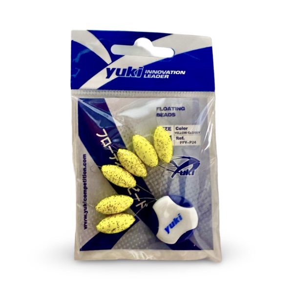 Perlas Flotantes Ovaladas YUKI Yellow Glossy