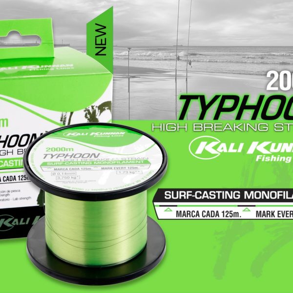 Hilo Monofilamento KALI KUNNAN TYPHOON 2000 mts.